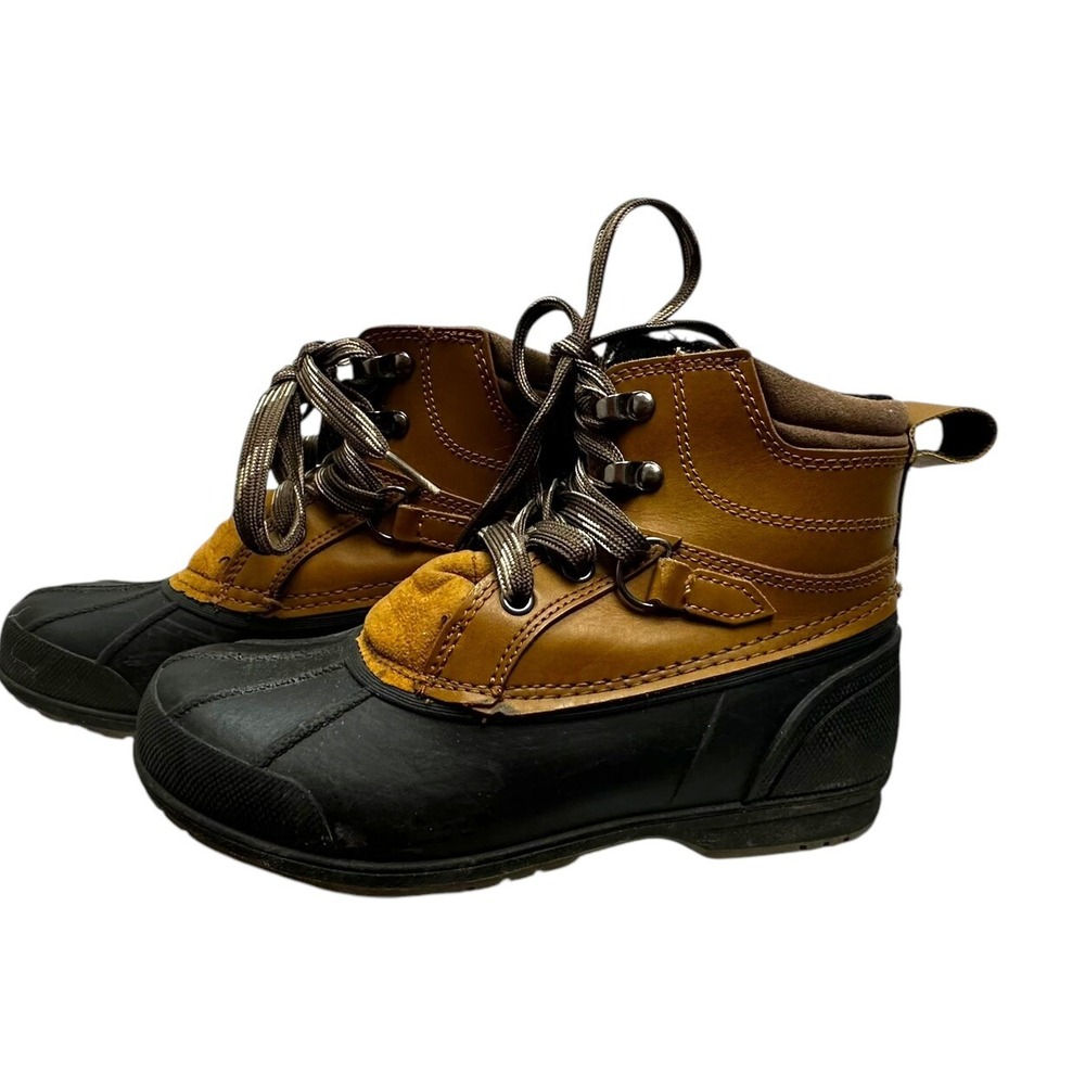 Magellan Outdoors Boy's All Weather Duck Boots, Size 2 Kids, Brown, 2Y